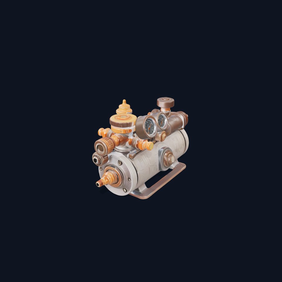 Industrial Brass Gauge model pack